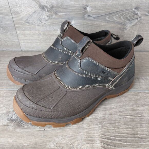 LL Bean Storm Chaser 4 Boots Mens Size 11 Brown Tek 2.5 Slip On Waterproof Shoe - Picture 4 of 13